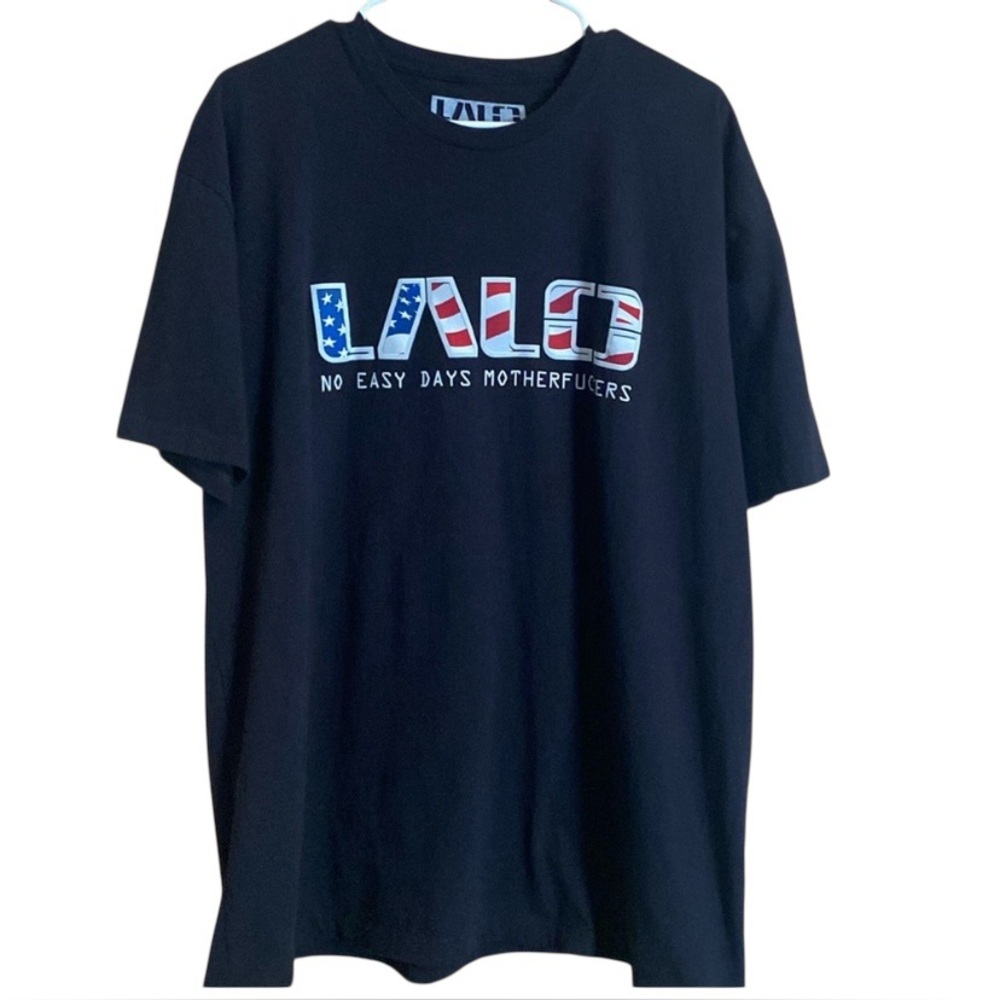 LALO Tactical No Easy Days MF Flag T-Shirt Black XXL